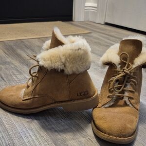 UGG Chestnut Shearling Ankle Boots